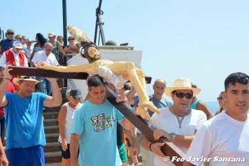 Misa y procesión terrestre-marítima de la playa de Ojos de Garza (Foto TA)